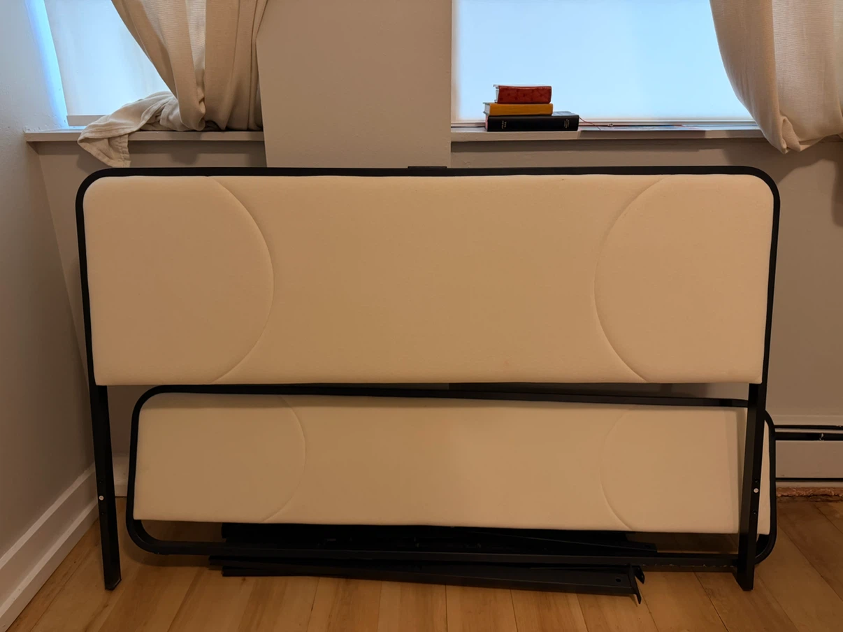 Queen Size Upholstered Platform Bed Frame - photo 3