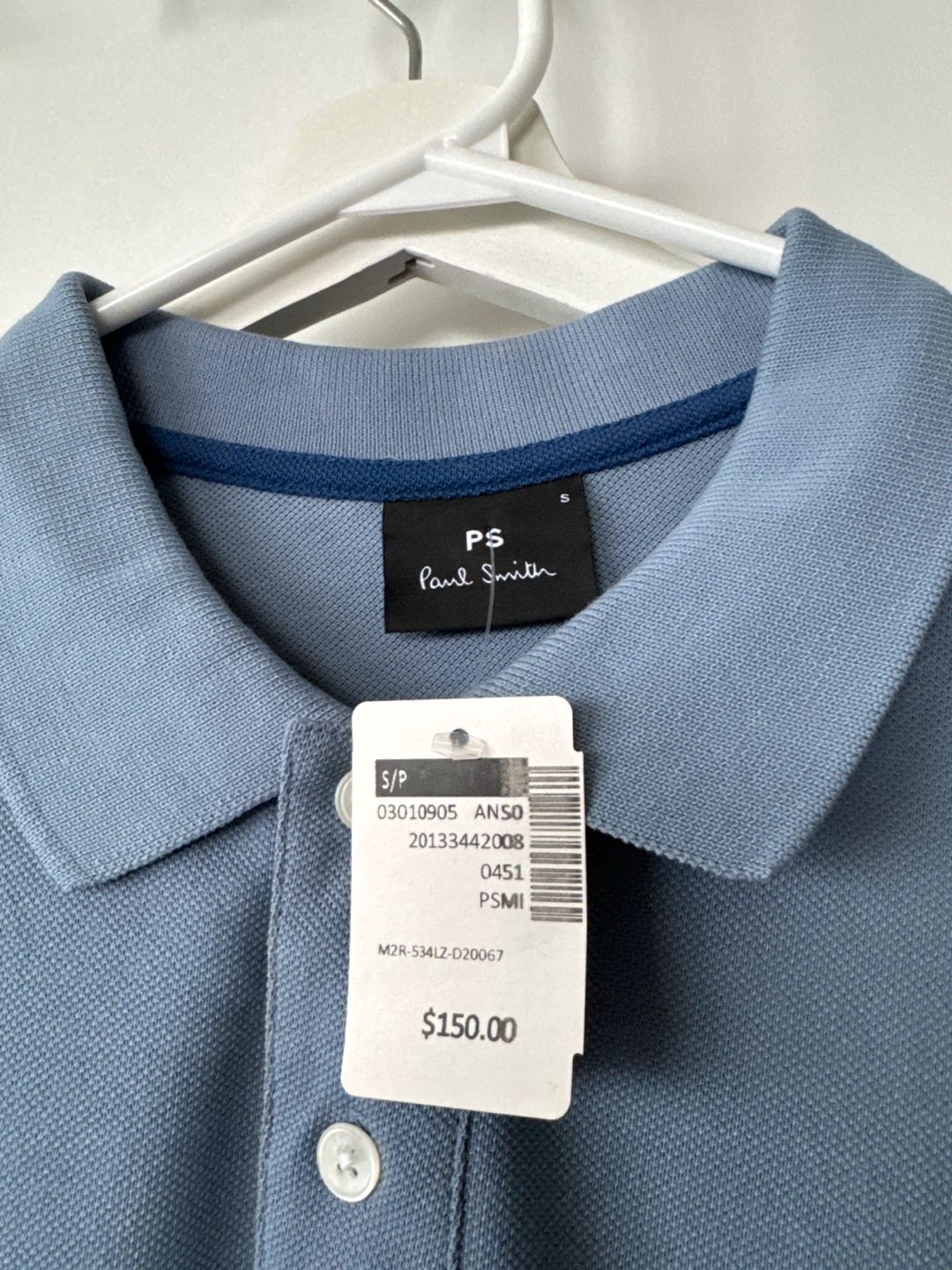 Paul Smith PS Polo Shirt - Blue - Size S - photo 2