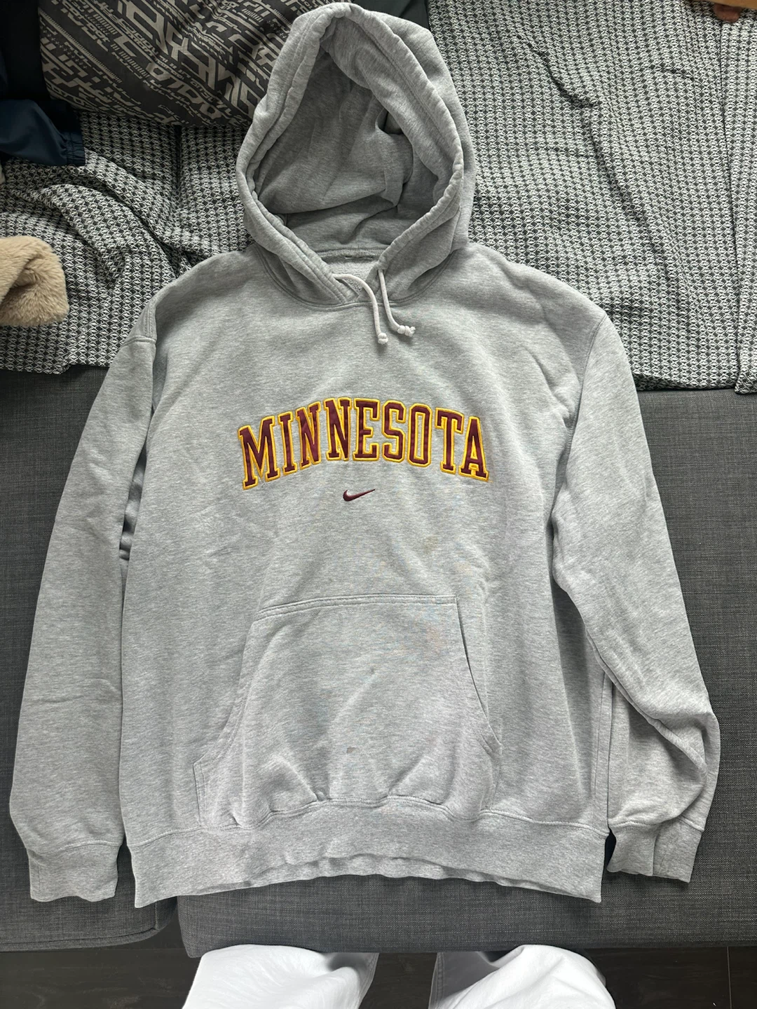 Nike Vintage University of Minnesota Hoodie Sweatshirt Size L