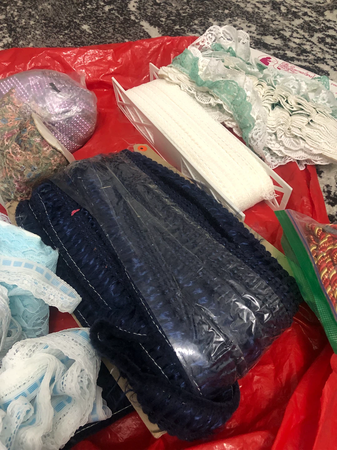 Fabric Trims and Lace Bundle each one mor then 100 meters - photo 4