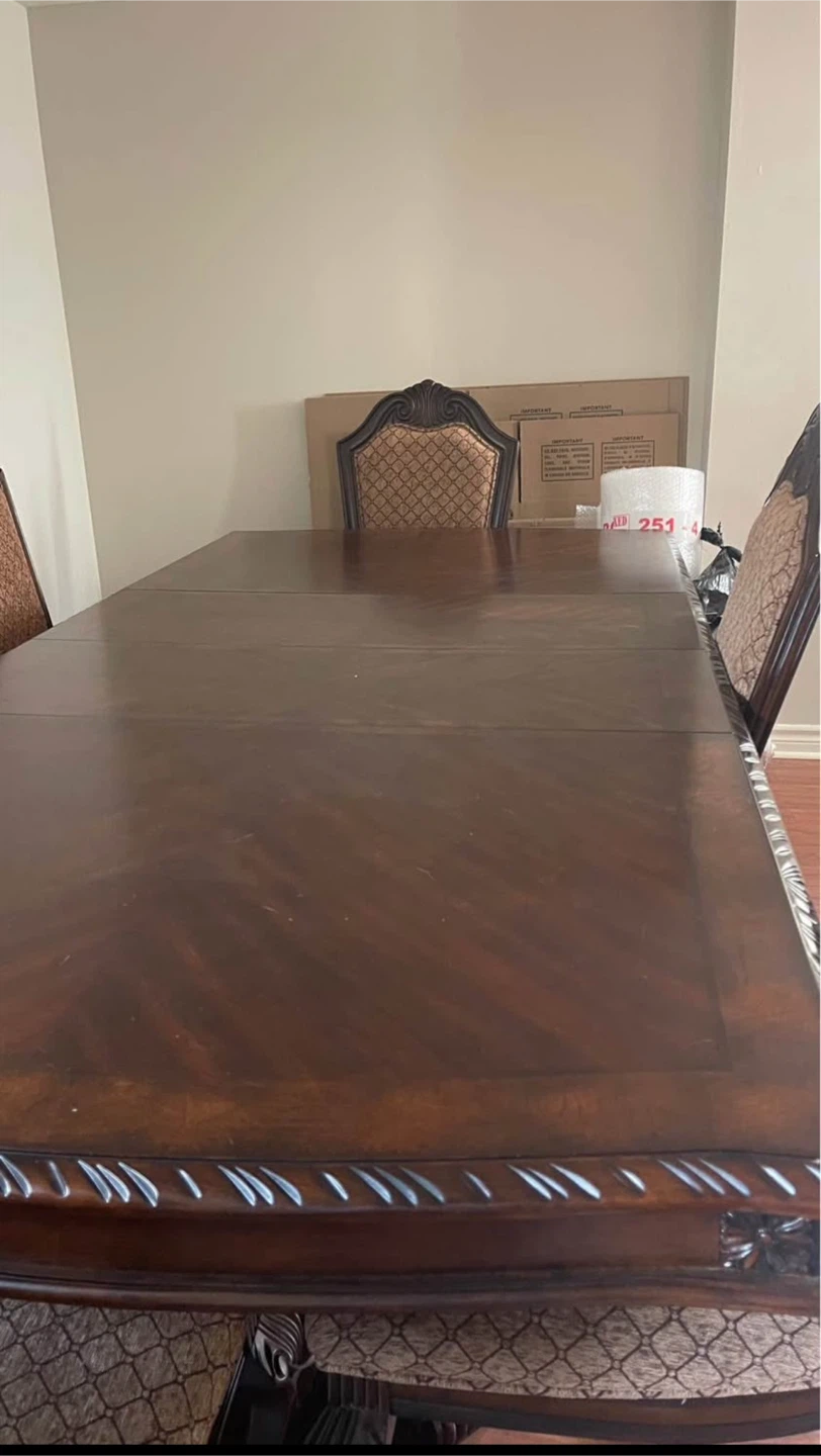 Wooden Dining Table Set with Chairs