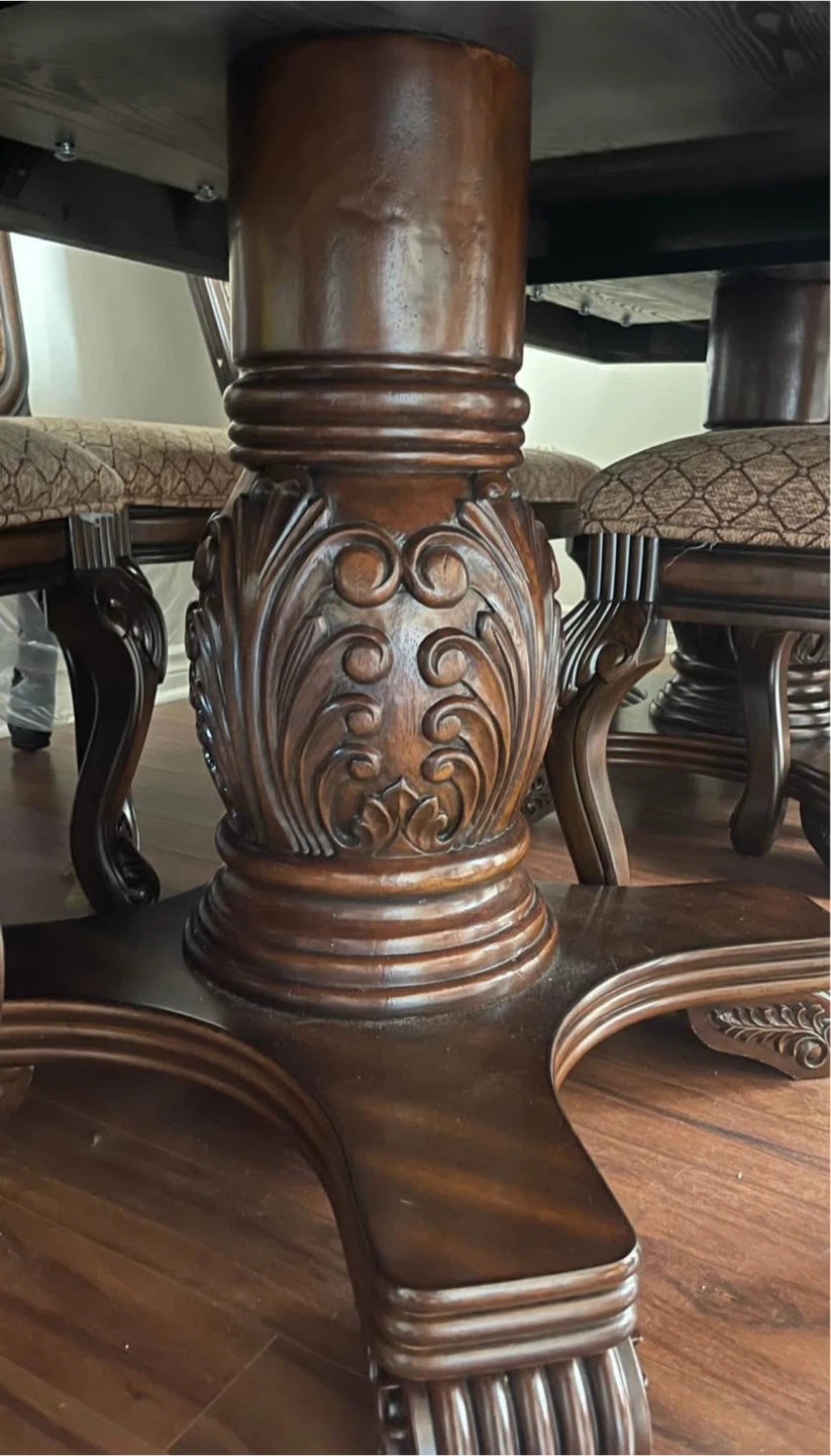Wooden Dining Table Set with Chairs - photo 4