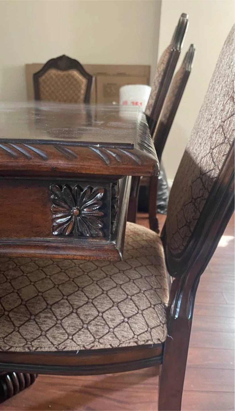 Wooden Dining Table Set with Chairs - photo 5