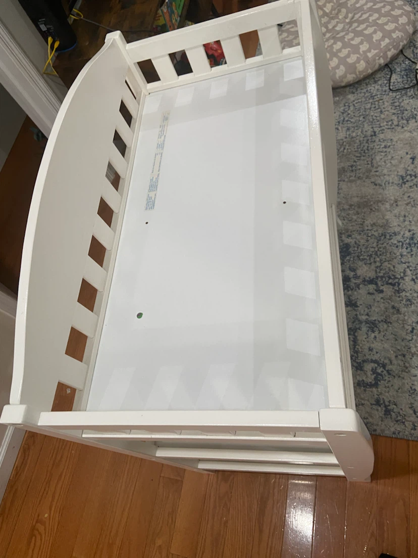 White Baby Changing Table with Shelves - photo 5