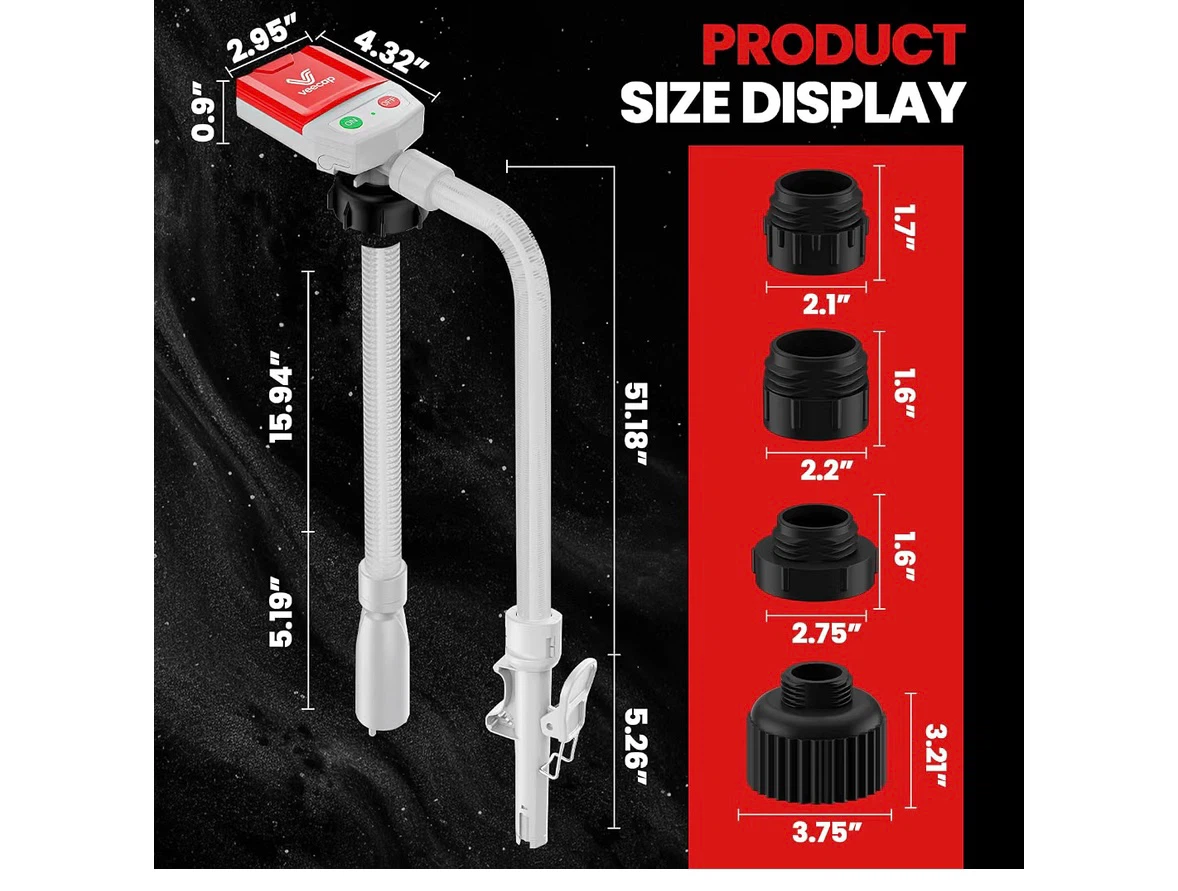Veeccap FN701 Gas Transfer Pump with Auto-Stop - photo 2