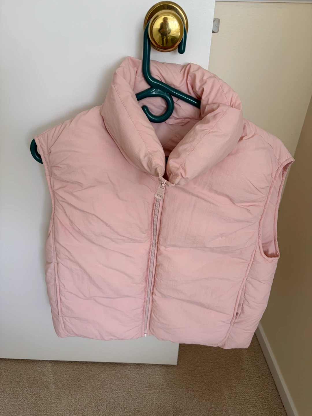 Pink Puffer Vest - Zara