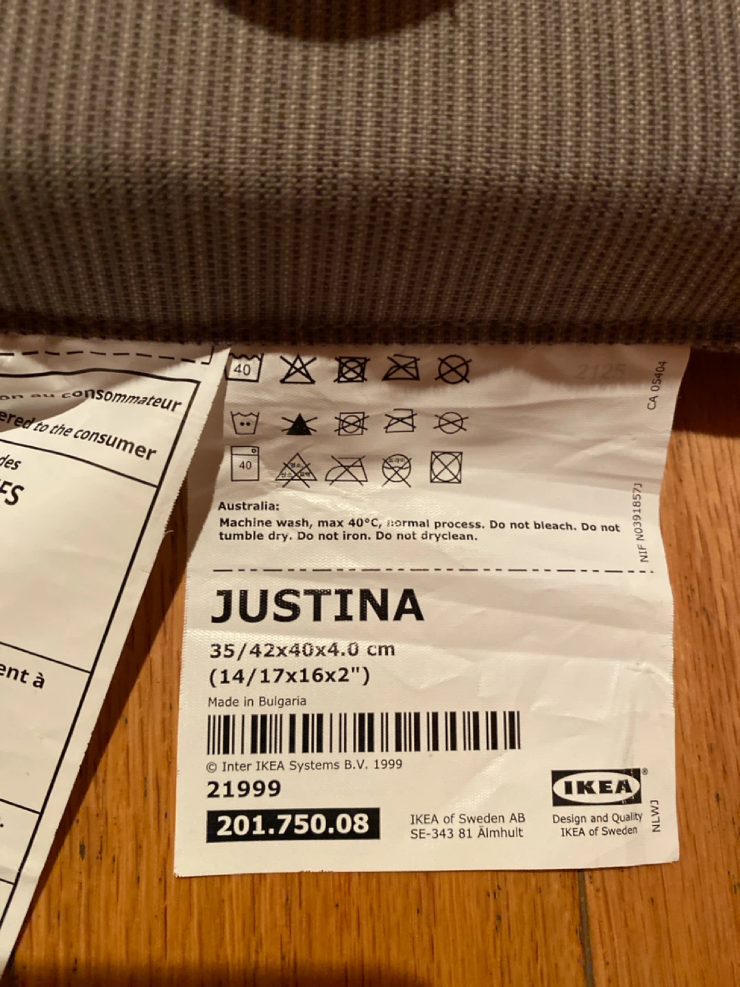 IKEA JUSTINA Chair Cushions (Set of 4) - photo 2