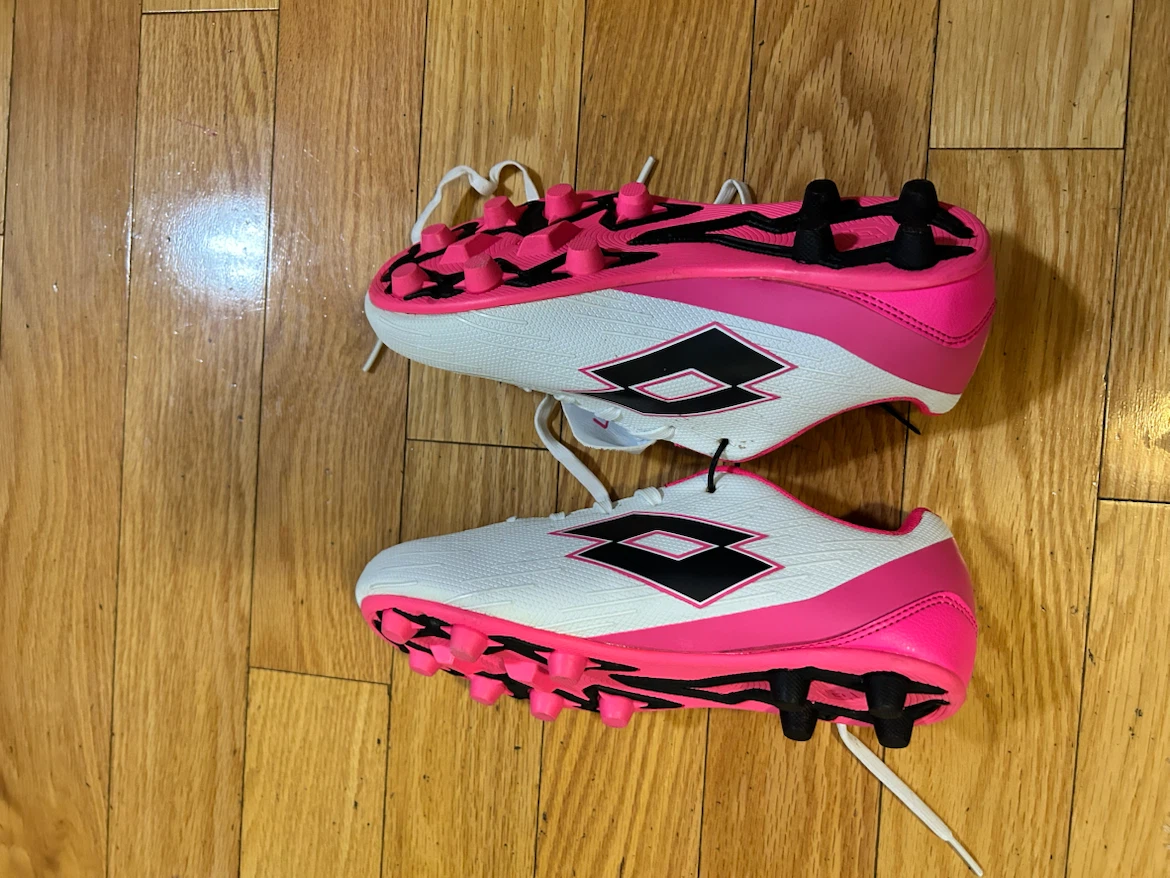 Lotto Kids Soccer Cleats White/Pink Size 5W - photo 2