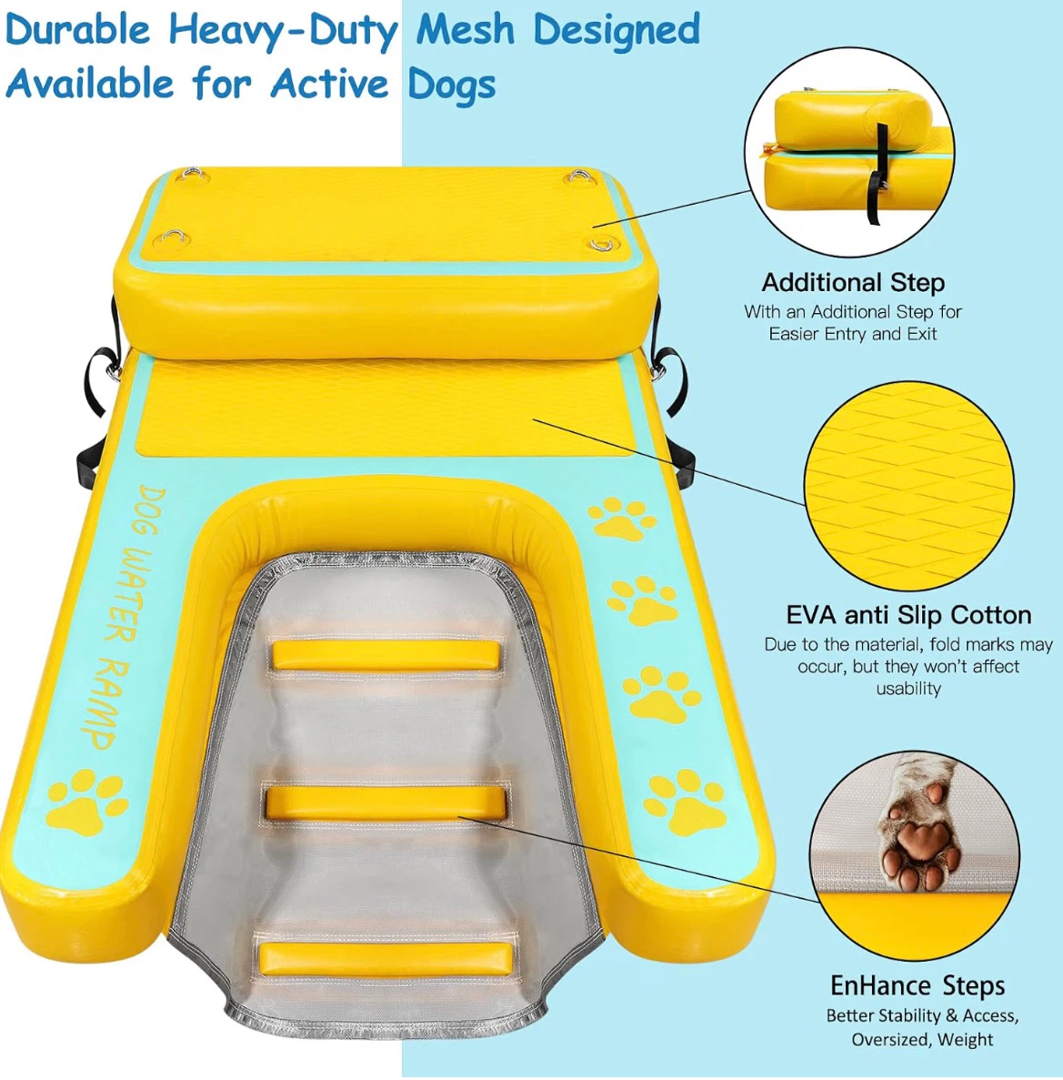 Inflatable Dog Water Ramp Floating Dock - photo 2