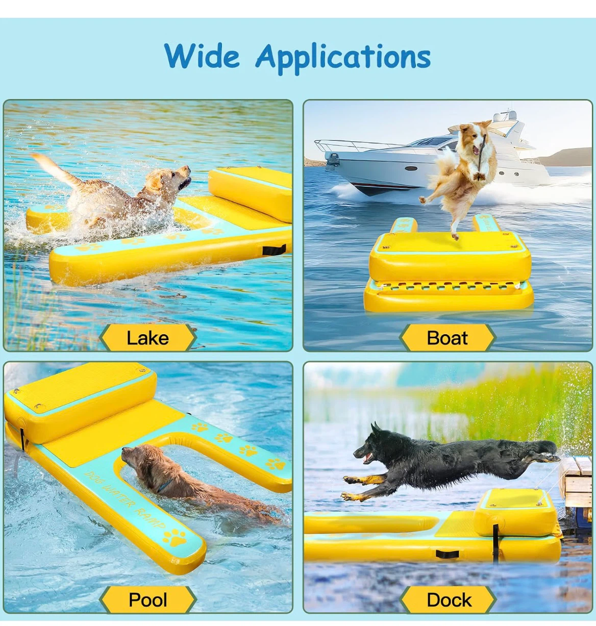 Inflatable Dog Water Ramp Floating Dock - photo 4