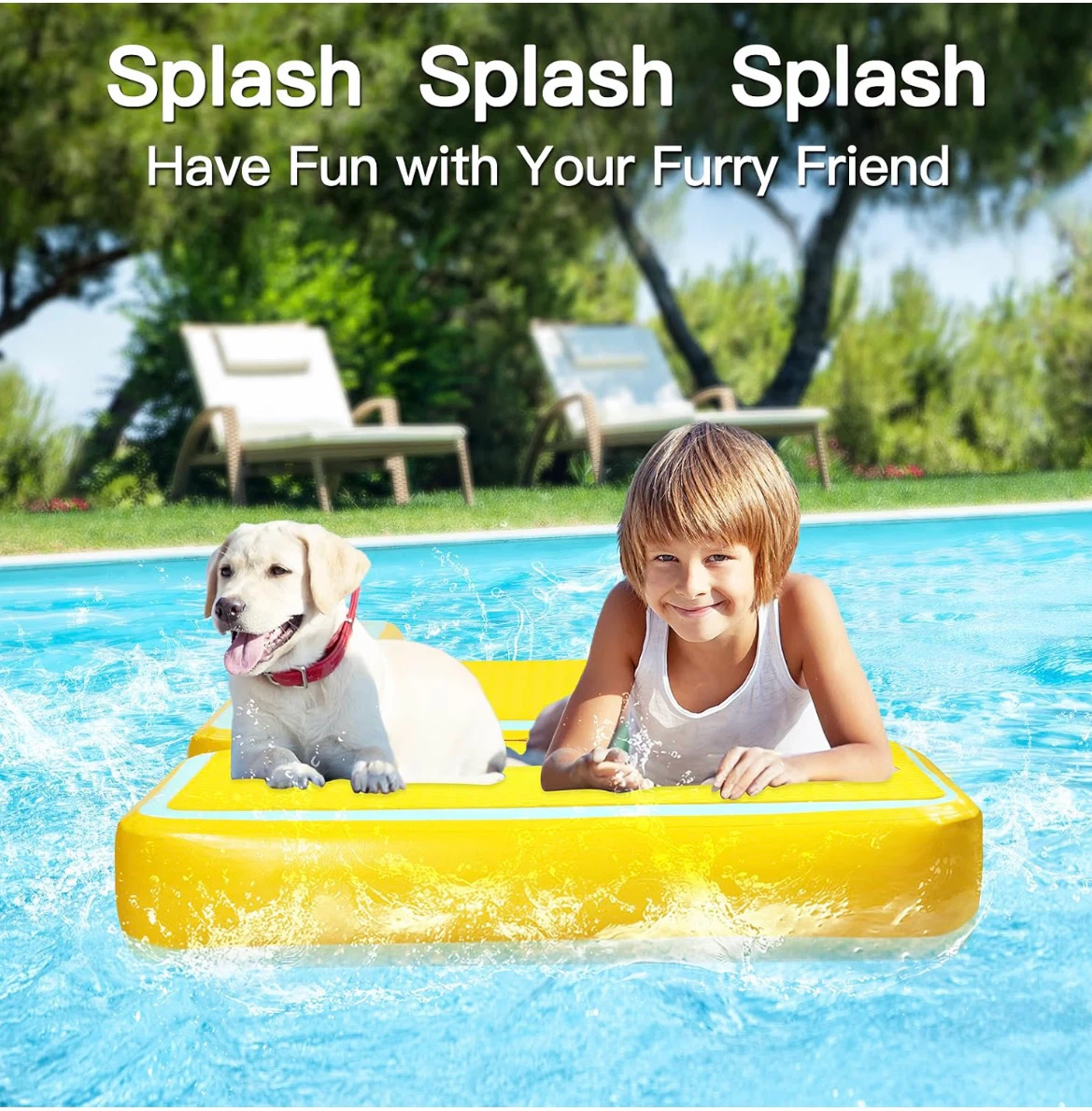 Inflatable Dog Water Ramp Floating Dock - photo 5