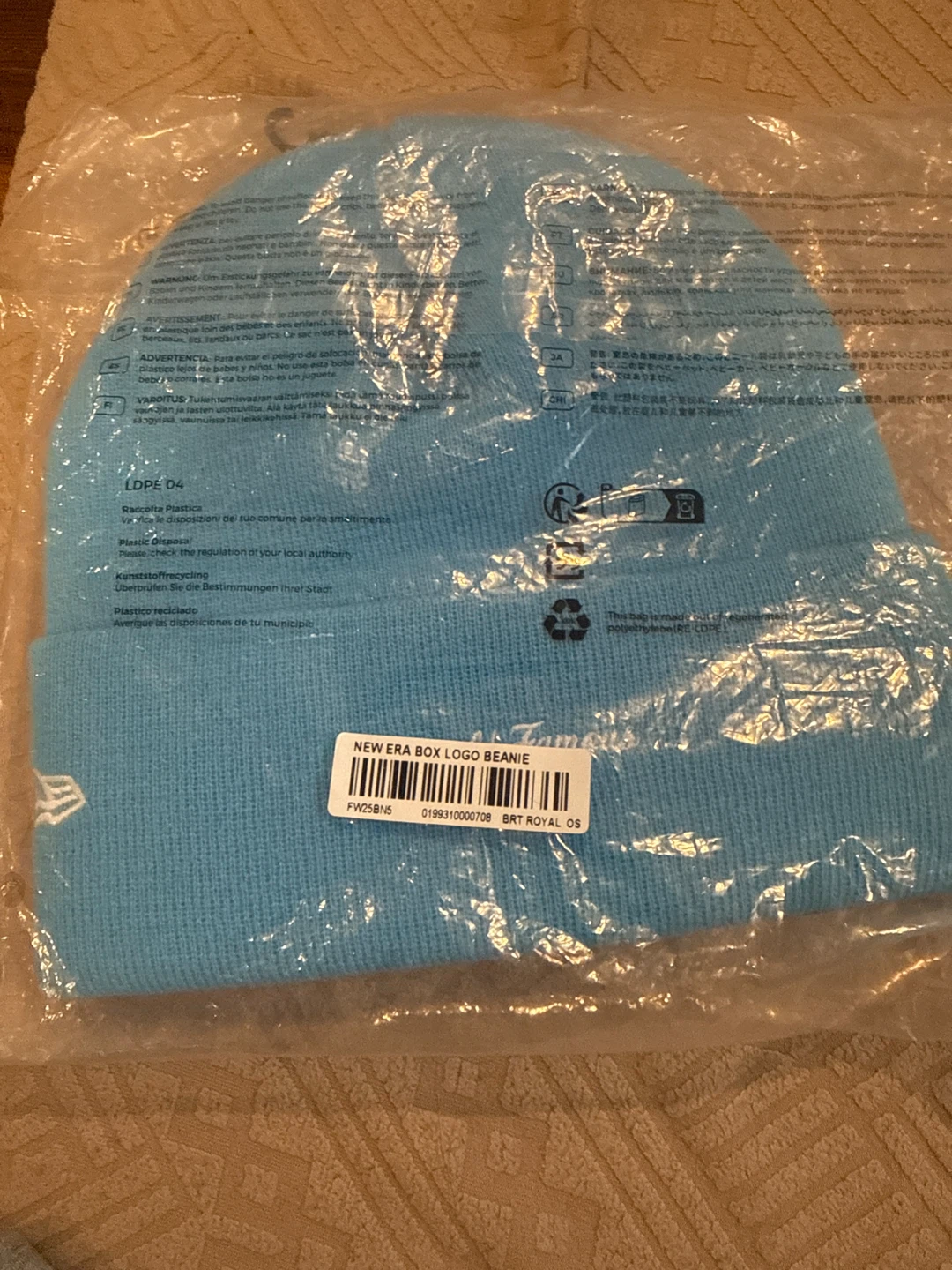 Supreme New Era Box Logo Beanie - Light Blue - photo 2