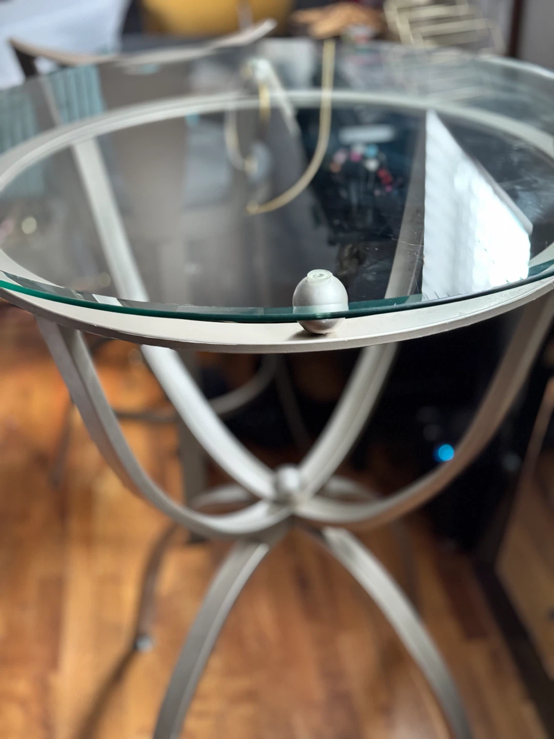 Contemporary Modern Barstool-Height Dining Table.
