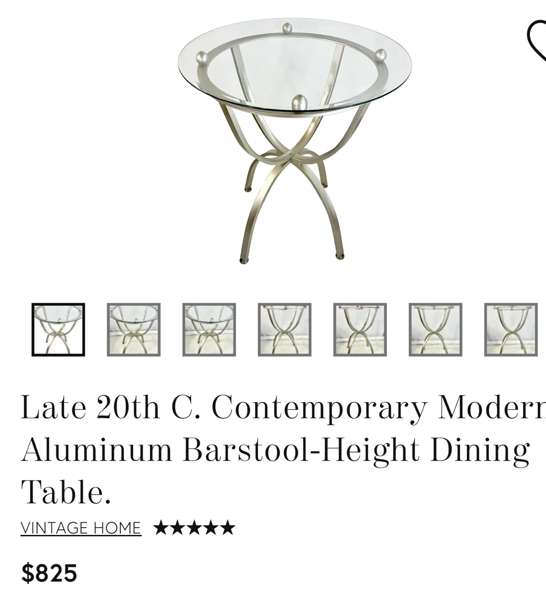 Contemporary Modern Barstool-Height Dining Table. - photo 4