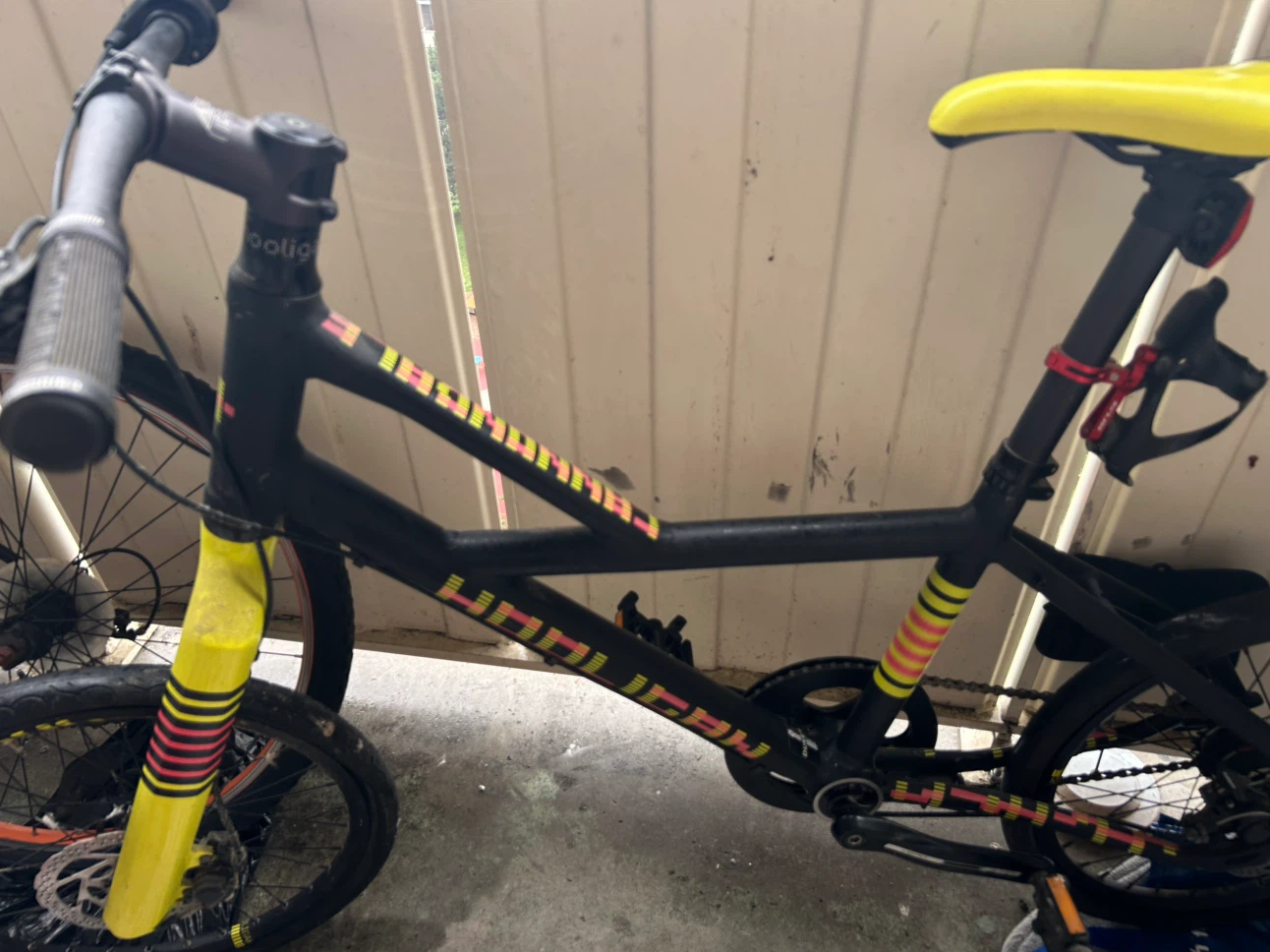 Black Hooligan BMX Bike with Yellow Seat