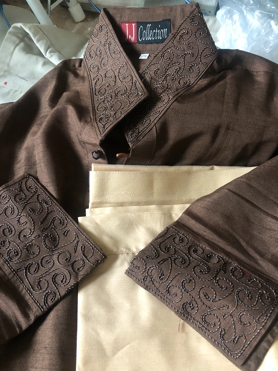 J J Collection Brown Kurta Set - photo 2