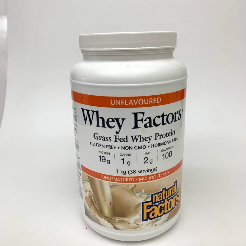 Grass Fed Whey Protein Powder Unflavoured 1kg 19g Protein