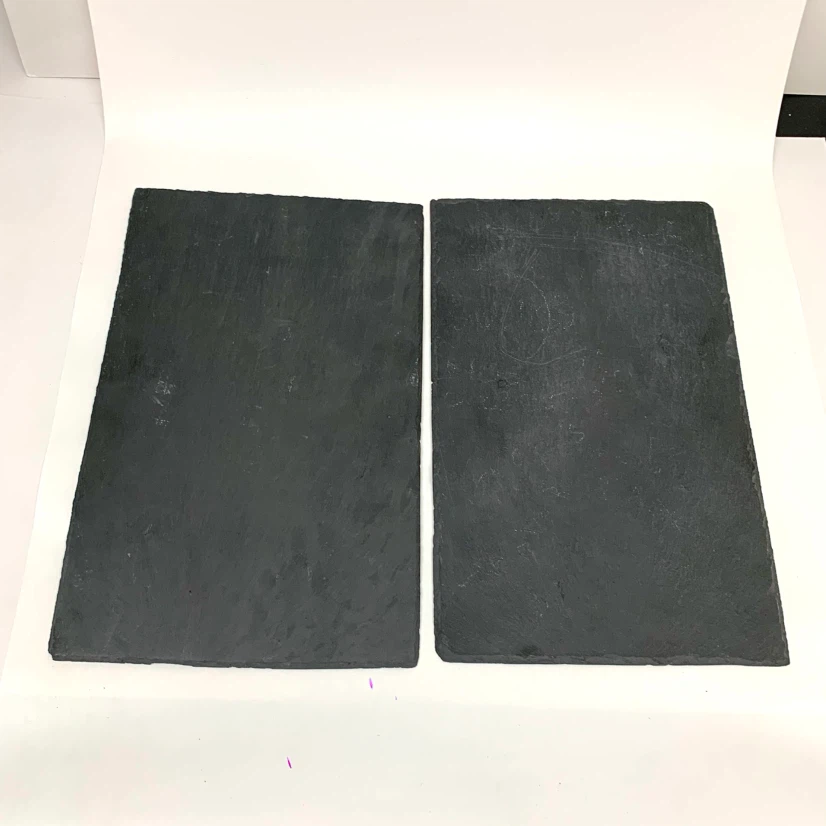 2 Slate Serving Platters Cheese Boards Appetizer Trays Kitchen - photo 2