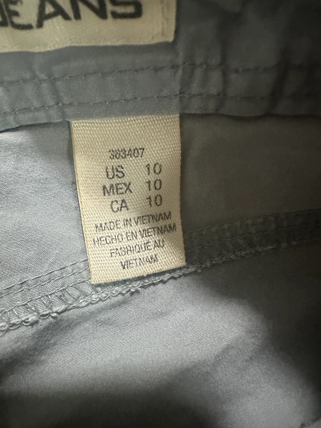 y2k DKNY Jeans Women's Grey Cargo Shorts Size 10 - photo 3
