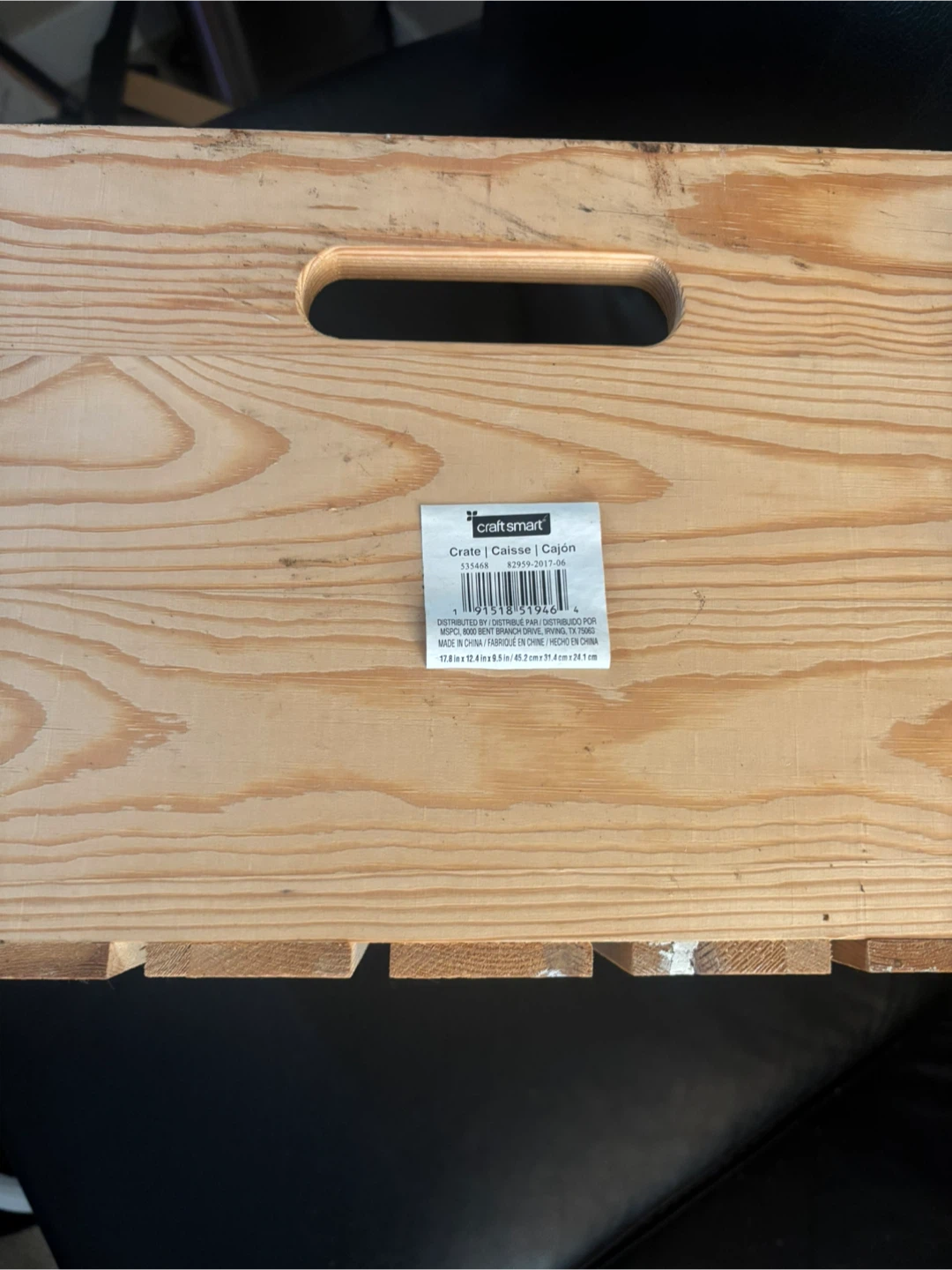 Craft Smart Wooden Crate - photo 3