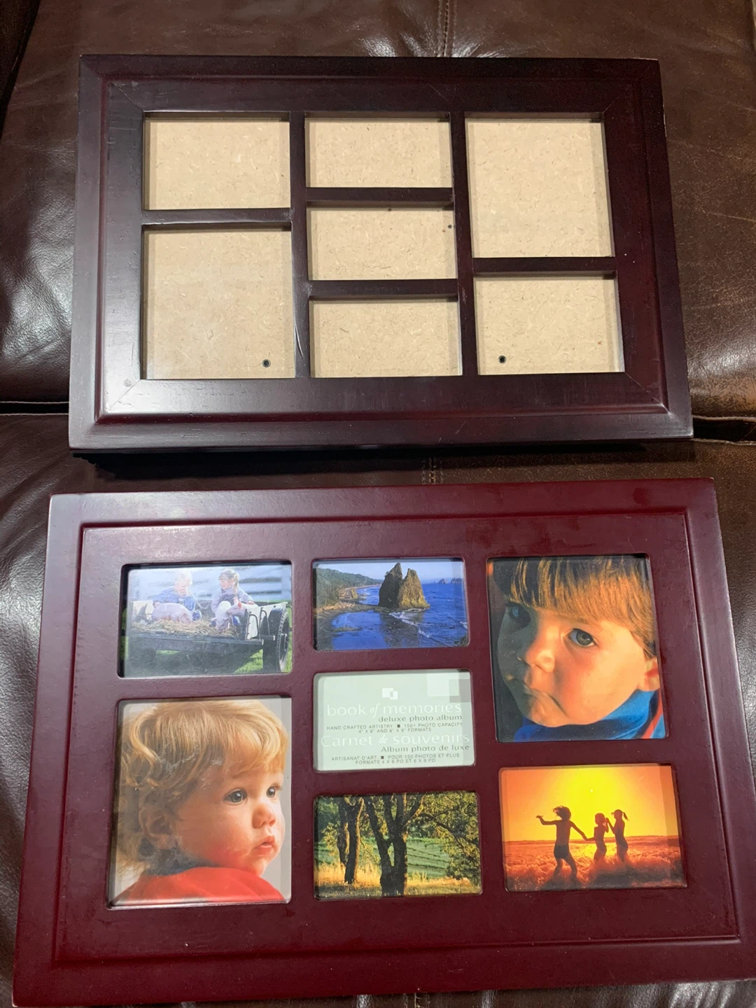 Wooden Multi-Photo Picture Frame & Photo Album