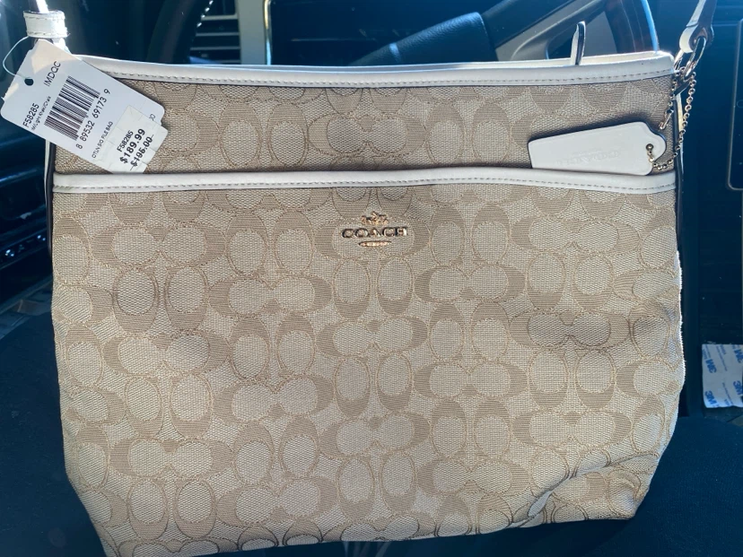 Coach Signature Monogram Shoulder Bag