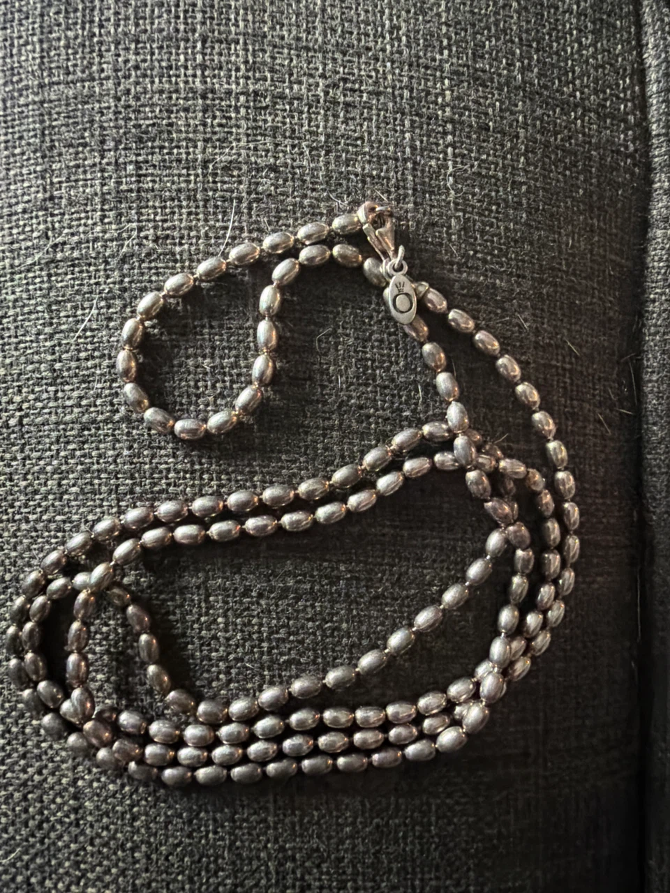 Pandora Silver Beaded Necklace
