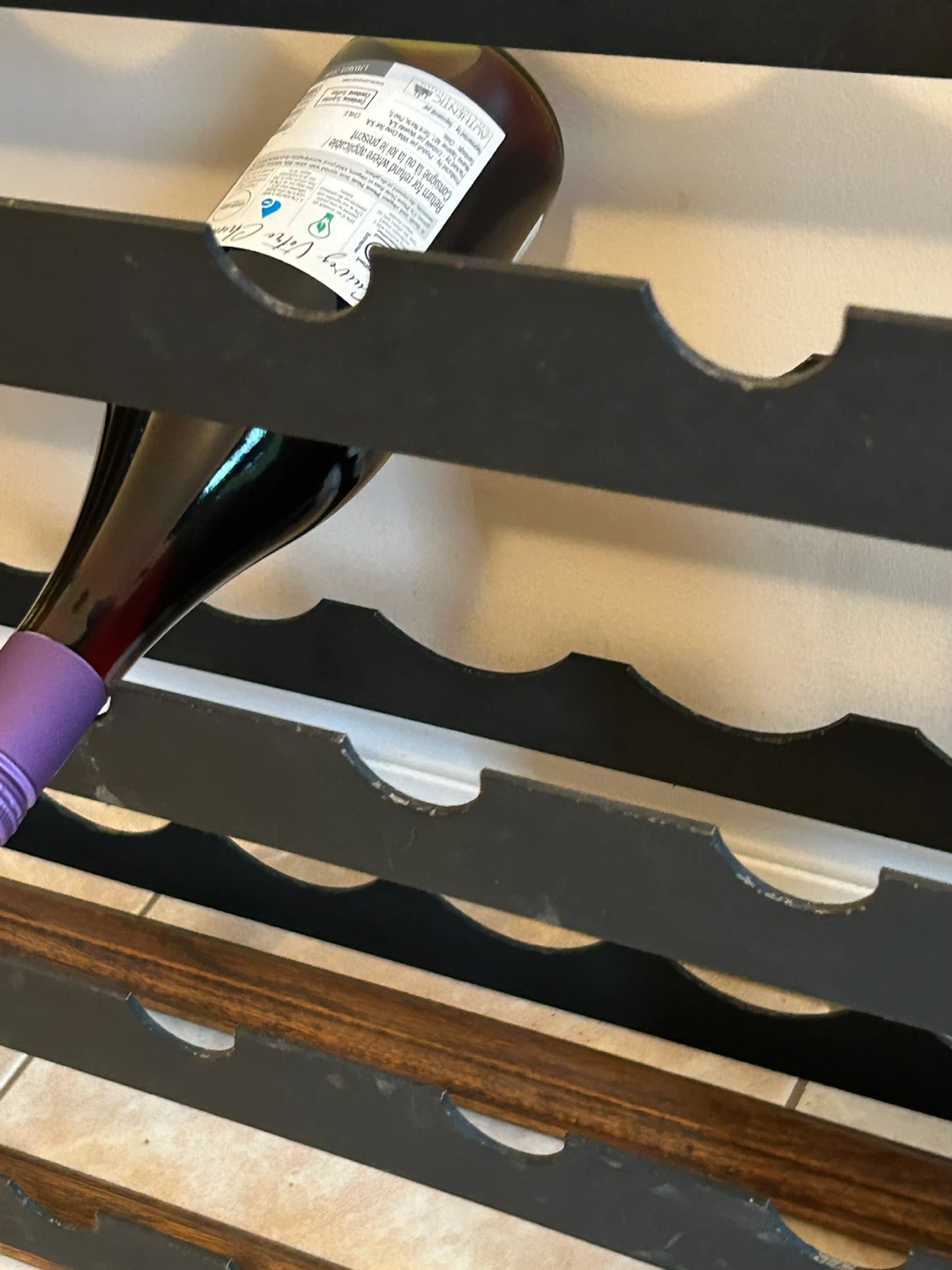 Wooden Wine Rack with Decorative Handle - photo 3