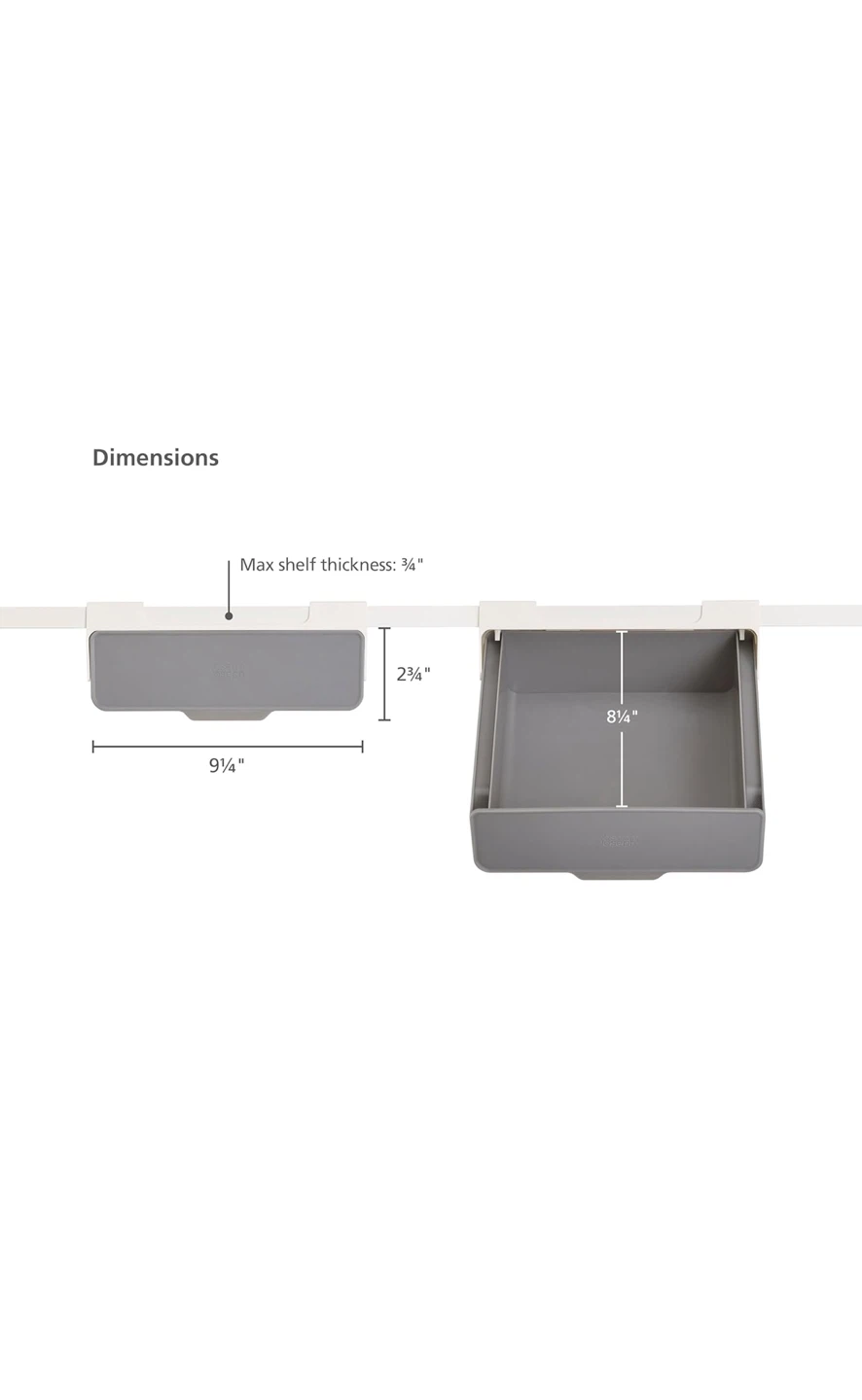 Under Shelf Drawer Kitchen Cabinet Storage Organizer - photo 3