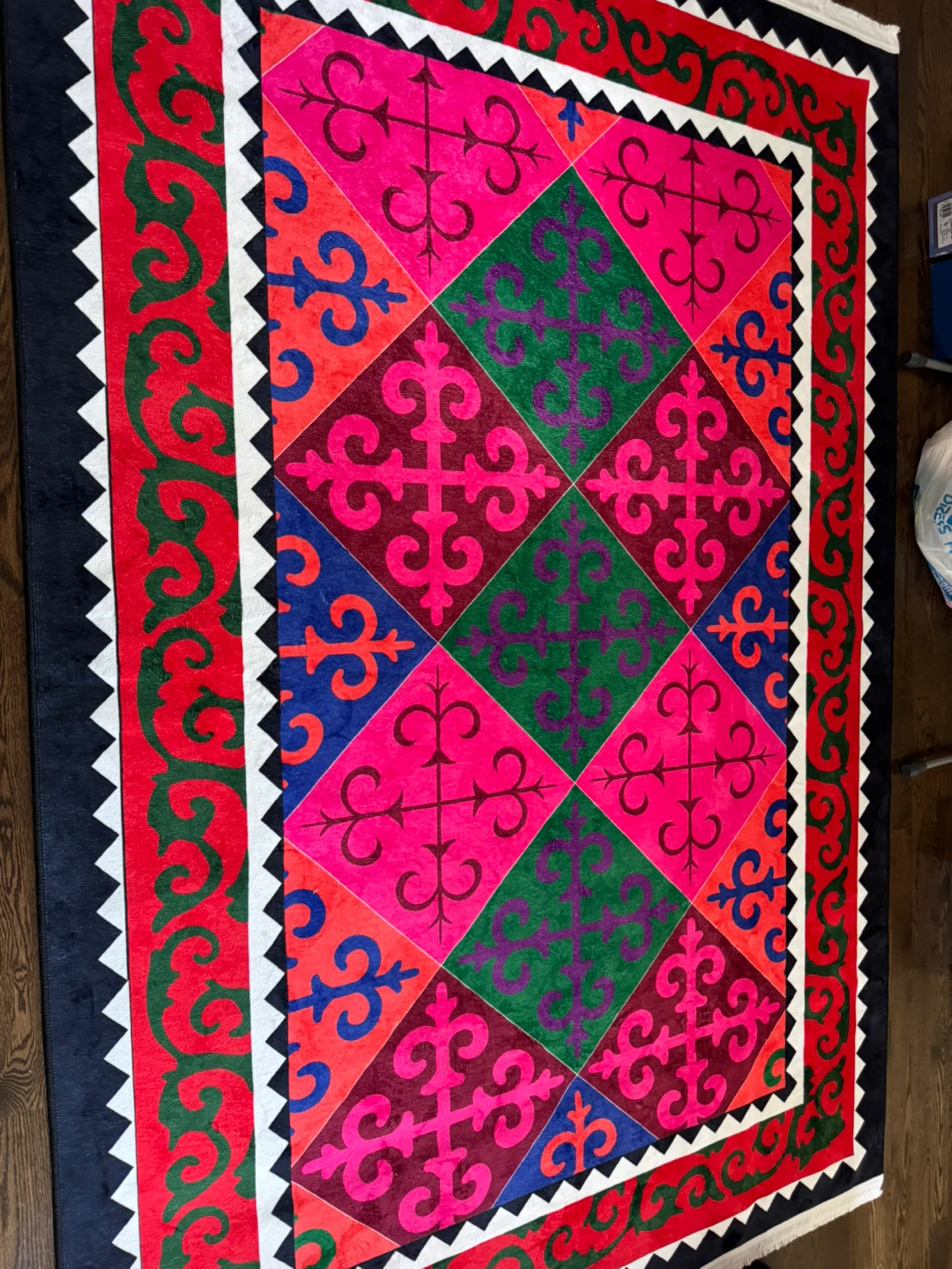 Vibrant Geometric Pattern Area Rug