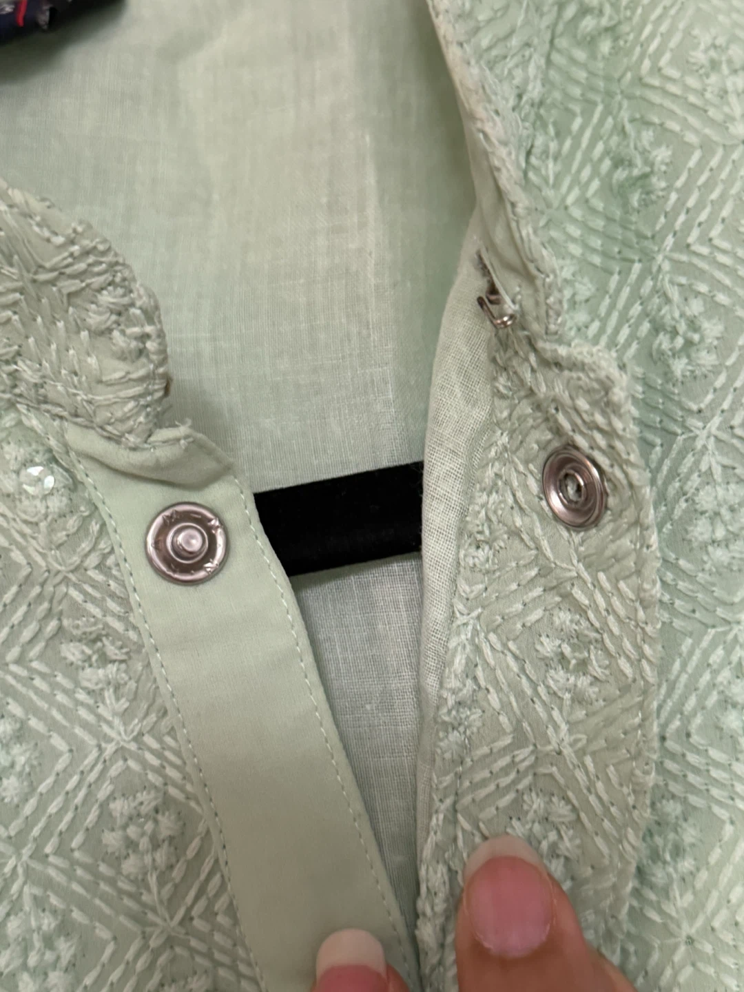 Light Green Kurta with Sequins - photo 5