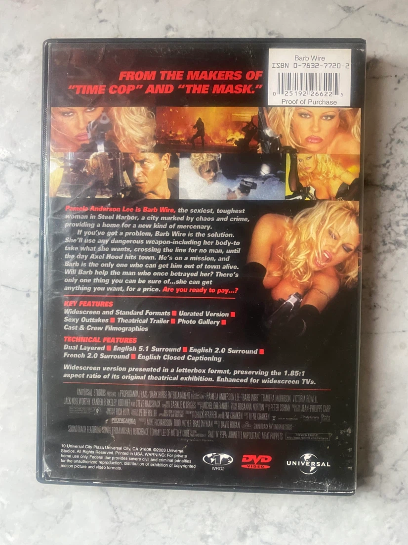 Barb Wire DVD starring Pamela Anderson - photo 2