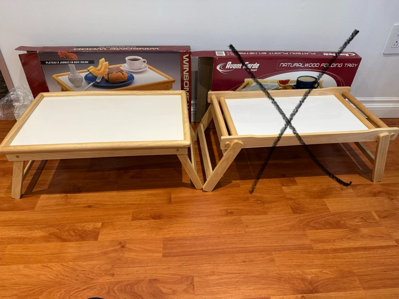 Wood Bed Tray