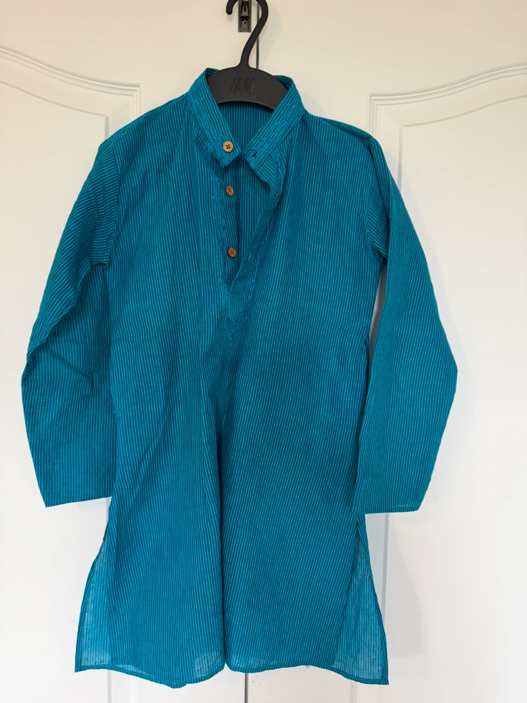Blue Striped Tunic Shirt - Size 6