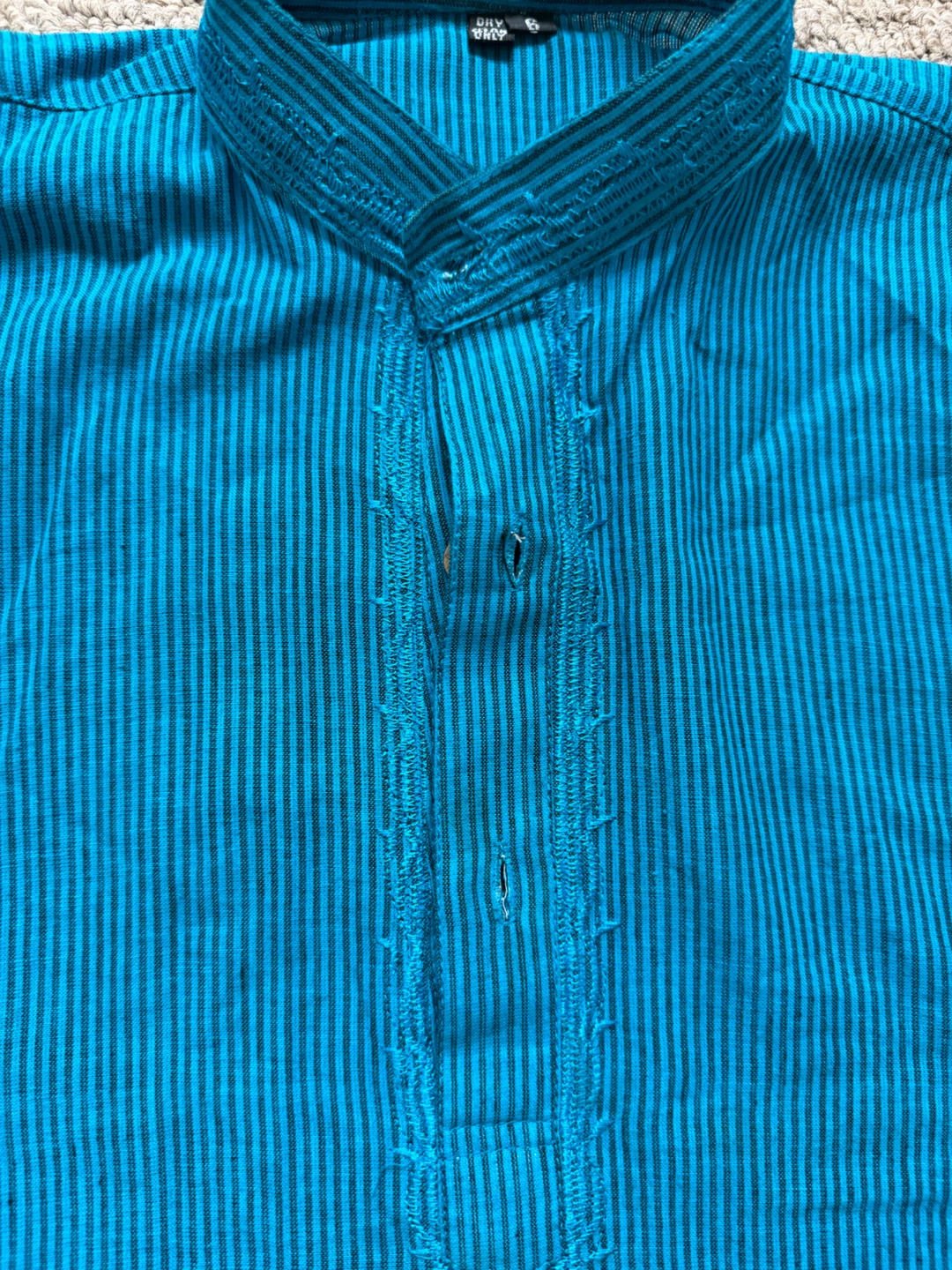 Blue Striped Tunic Shirt - Size 6 - photo 2