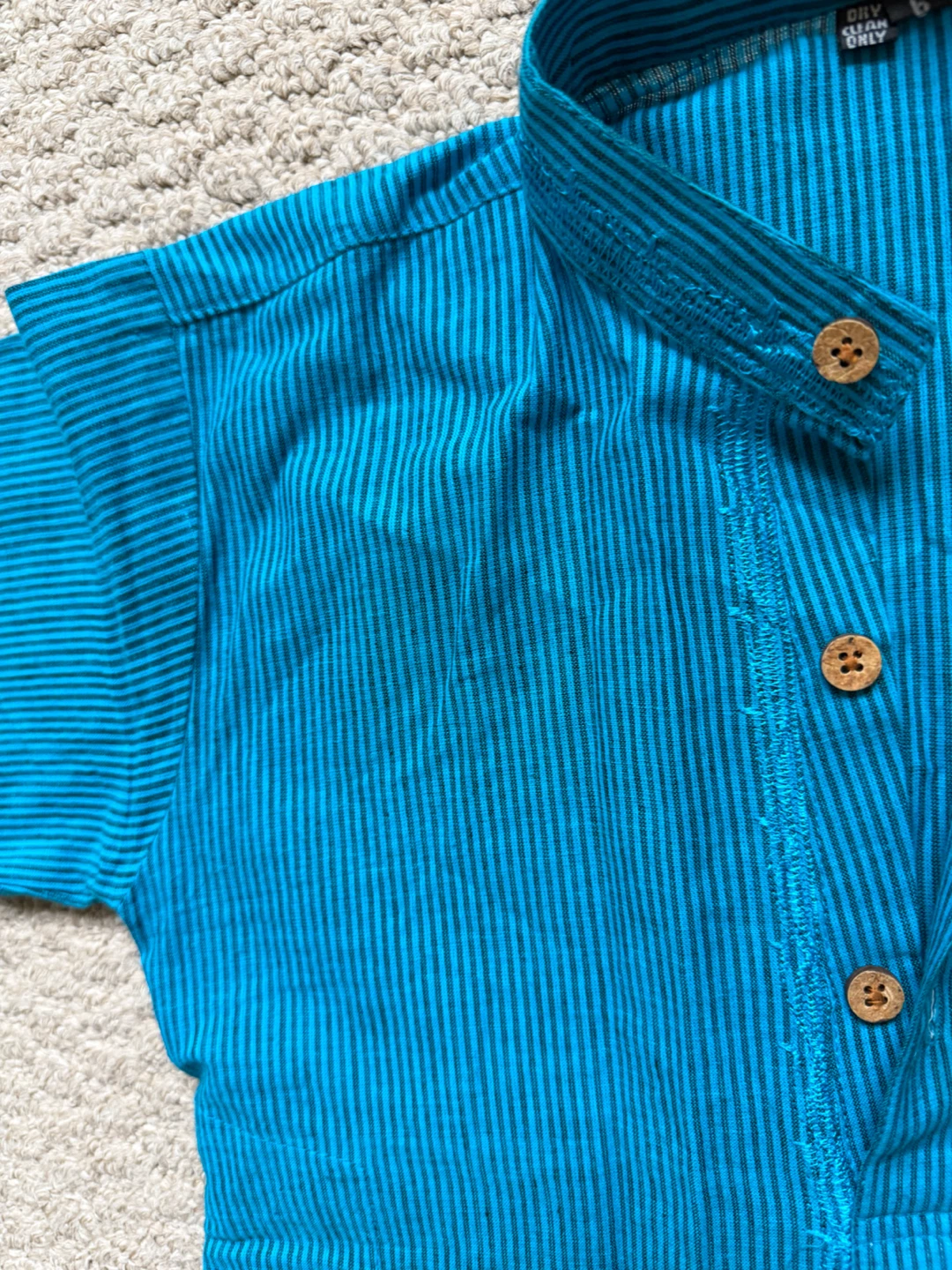 Blue Striped Tunic Shirt - Size 6 - photo 4