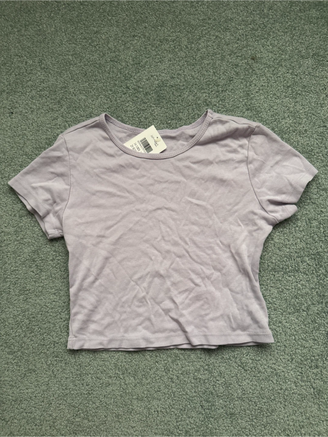 NEW J. Galt Purple One Size Basic Cotton T-Shirt