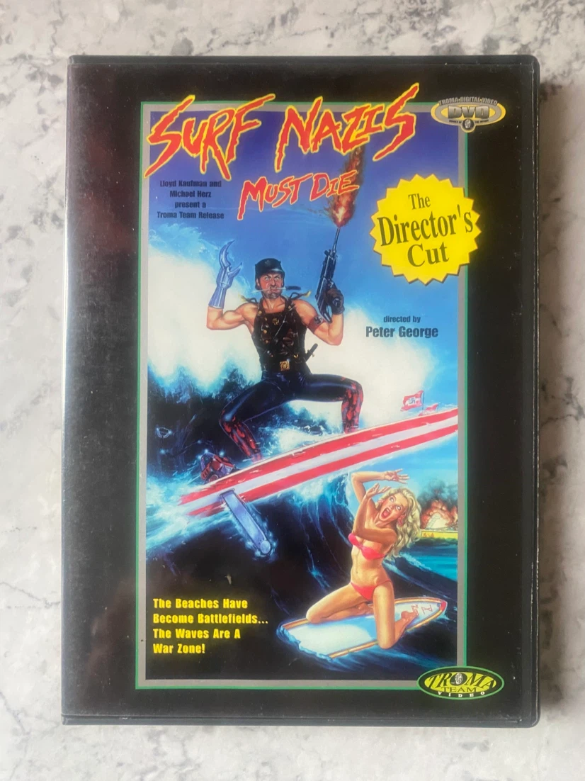 Surf Nazis Must Die DVD Troma HARD TO FIND