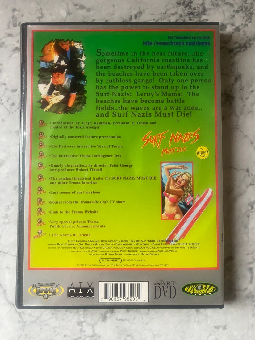 Surf Nazis Must Die DVD Troma HARD TO FIND - photo 2