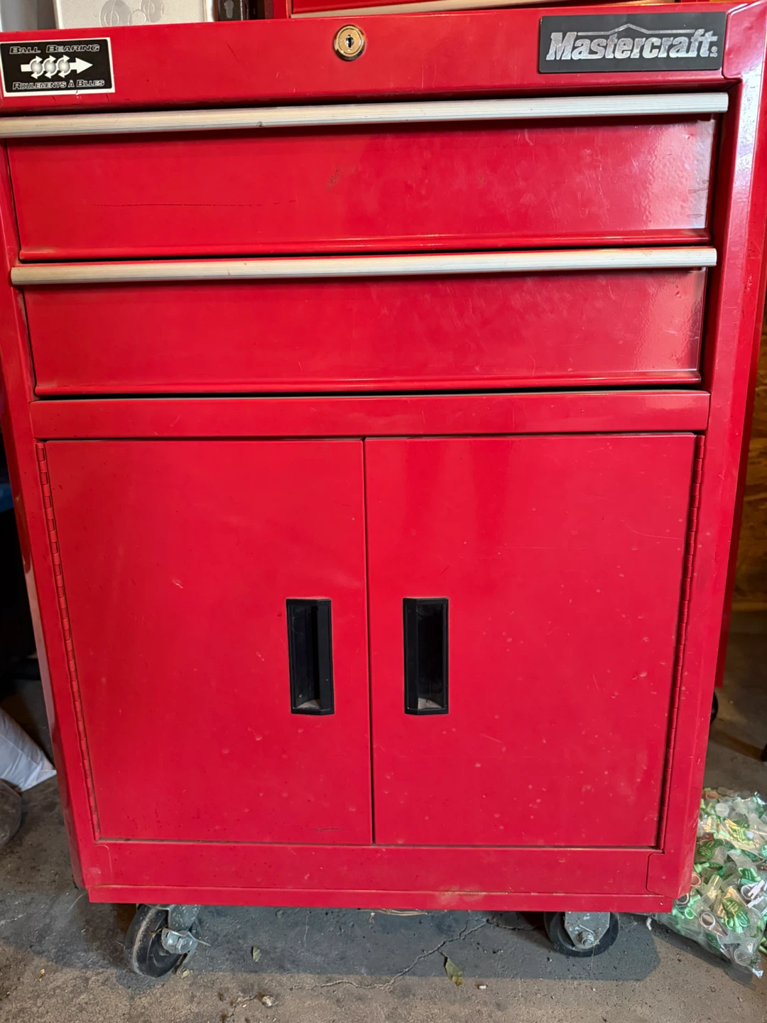 Mastercraft Red Rolling Tool Chest Cabinet