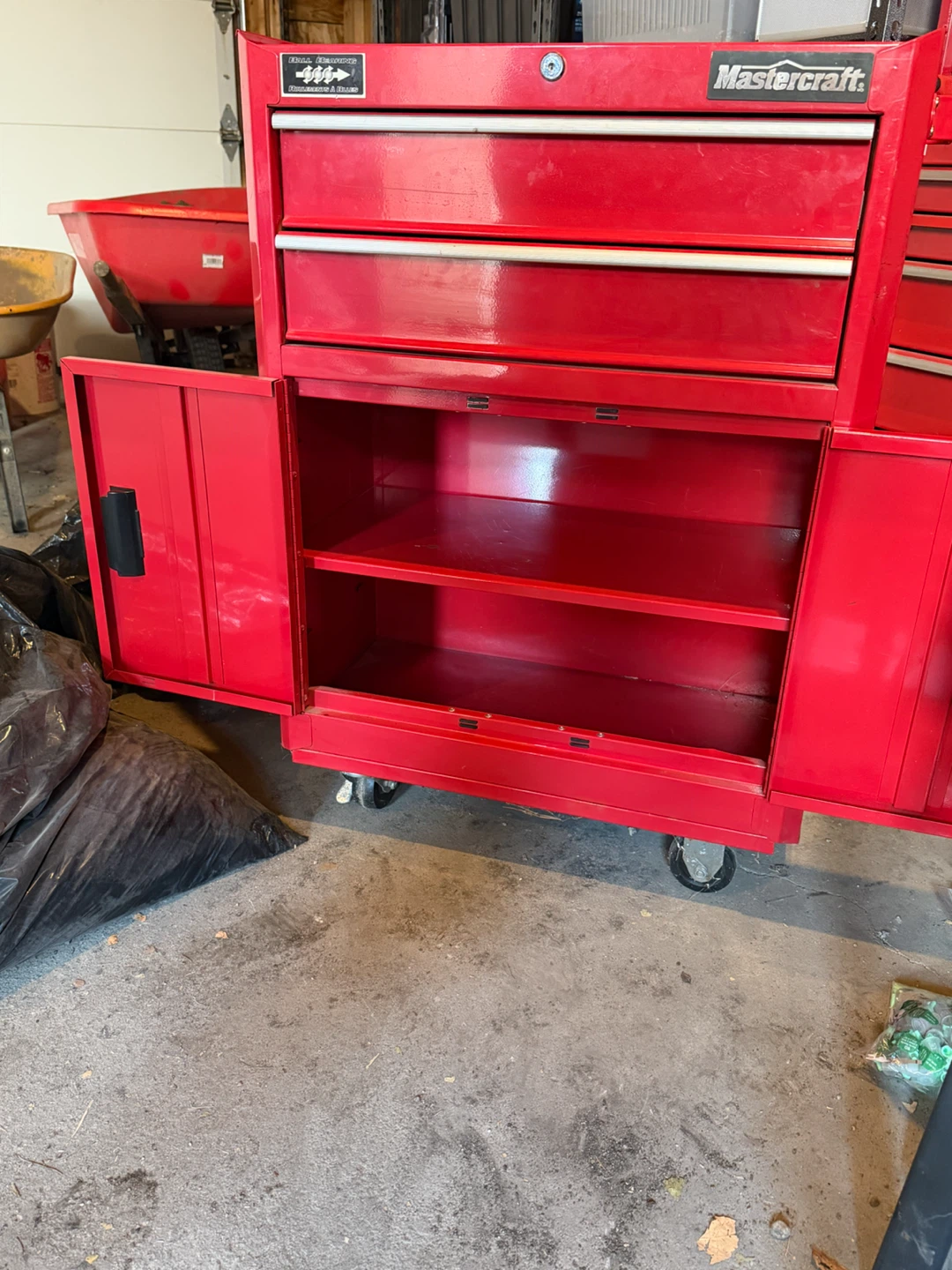 Mastercraft Red Rolling Tool Chest Cabinet - photo 3