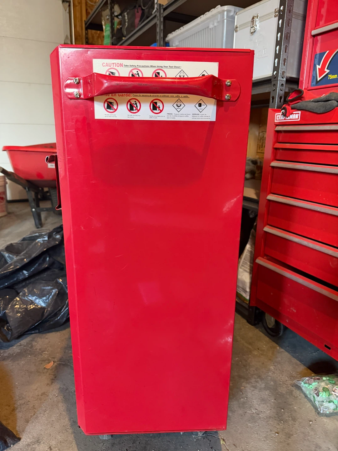Mastercraft Red Rolling Tool Chest Cabinet - photo 5