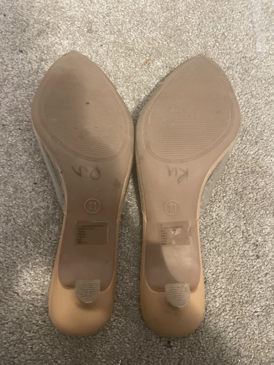 A New Day Clear Mule Heels Size 11 - photo 2