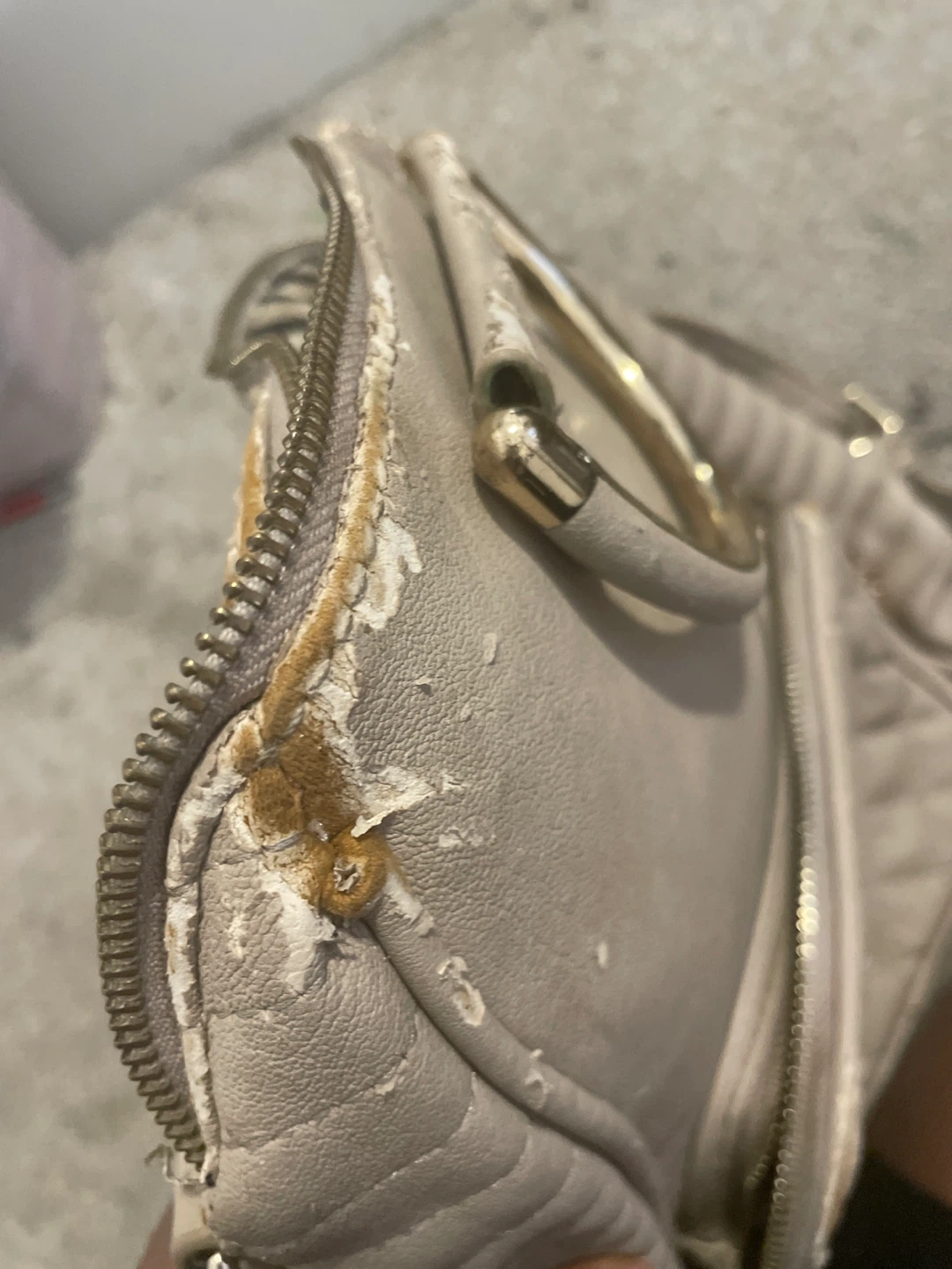 Betsey Johnson Beige Quilted Satchel Handbag - photo 4