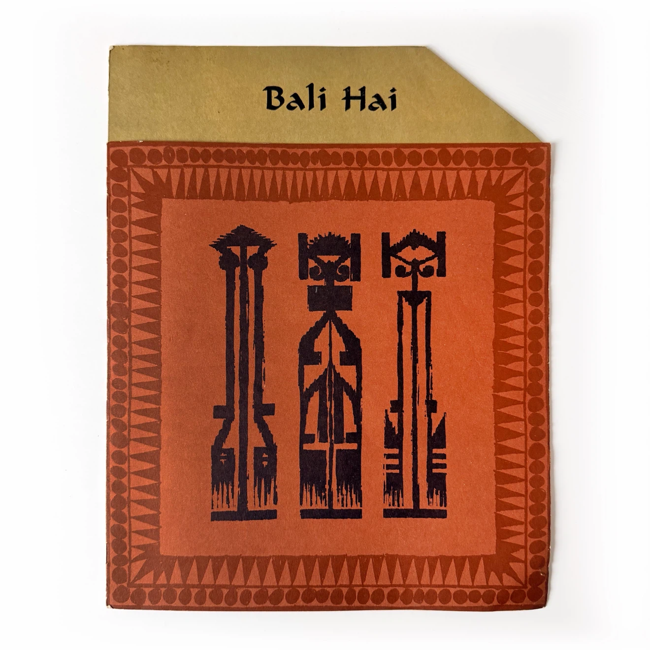 Vintage Bali Hai Toronto Tiki Cocktail Menu