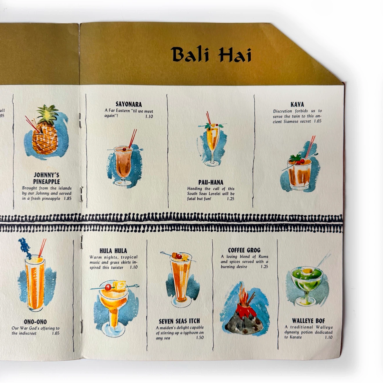 Vintage Bali Hai Toronto Tiki Cocktail Menu - photo 4