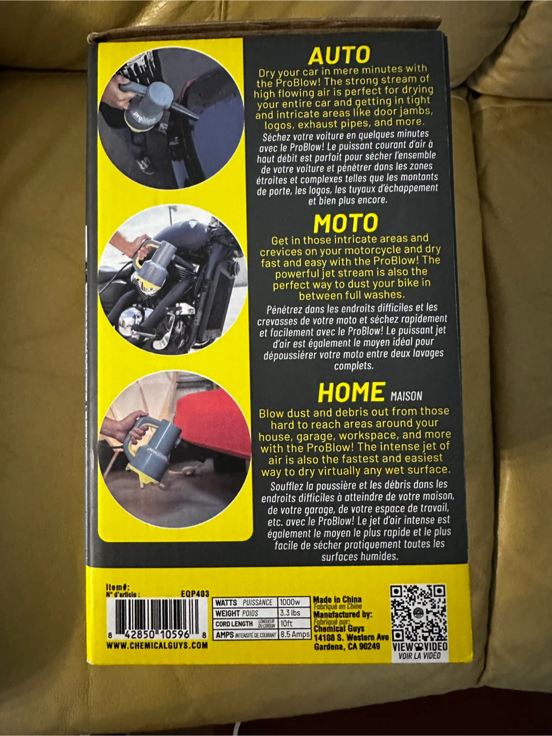 Chemical Guys ProBlow High-Flow Professional Dryer & Blower - photo 3