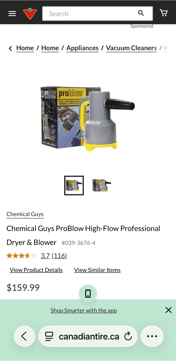 Chemical Guys ProBlow High-Flow Professional Dryer & Blower - photo 5