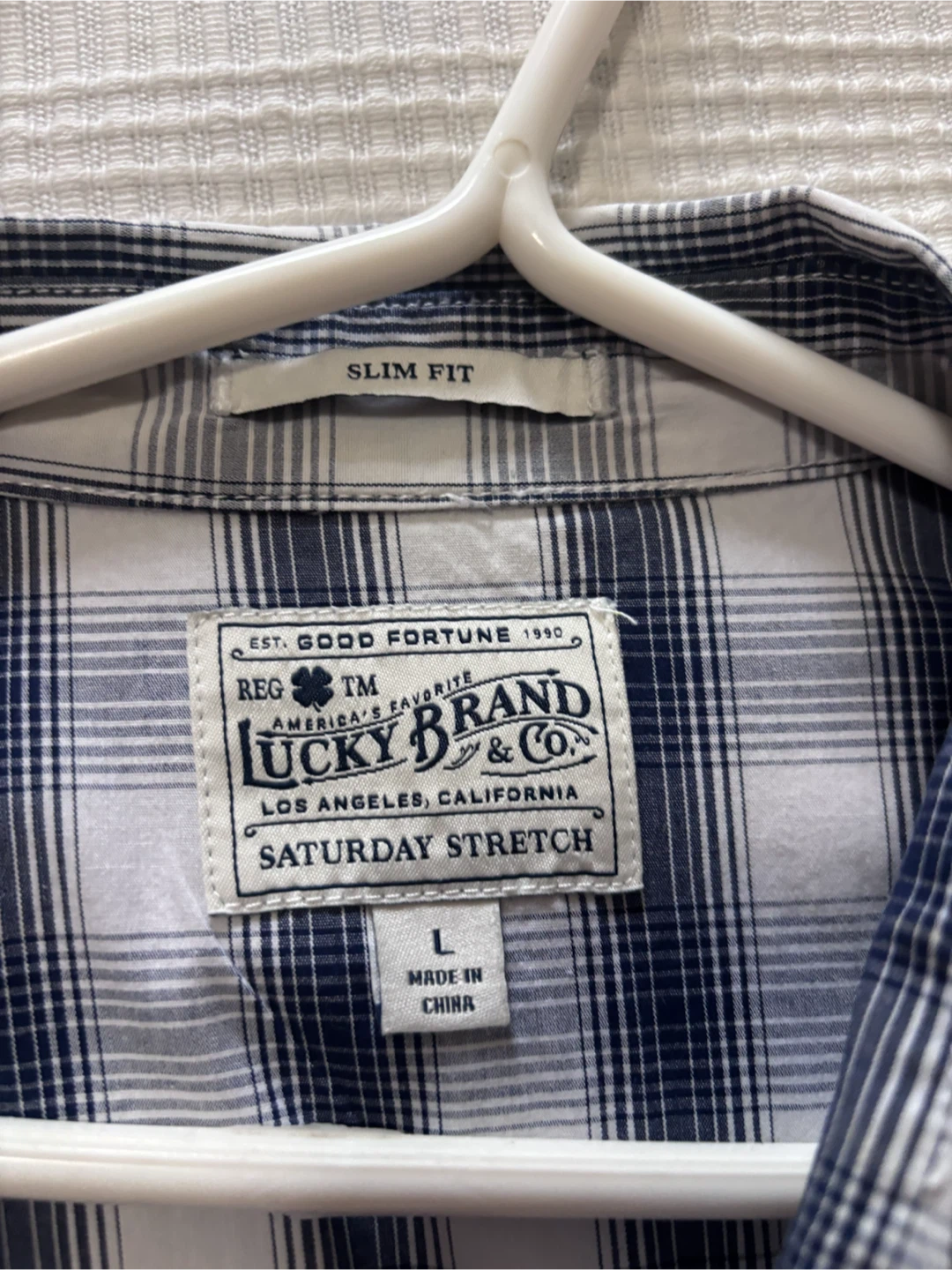 Lucky Brand Men's Plaid Button-Up Shirt - Size L - photo 2