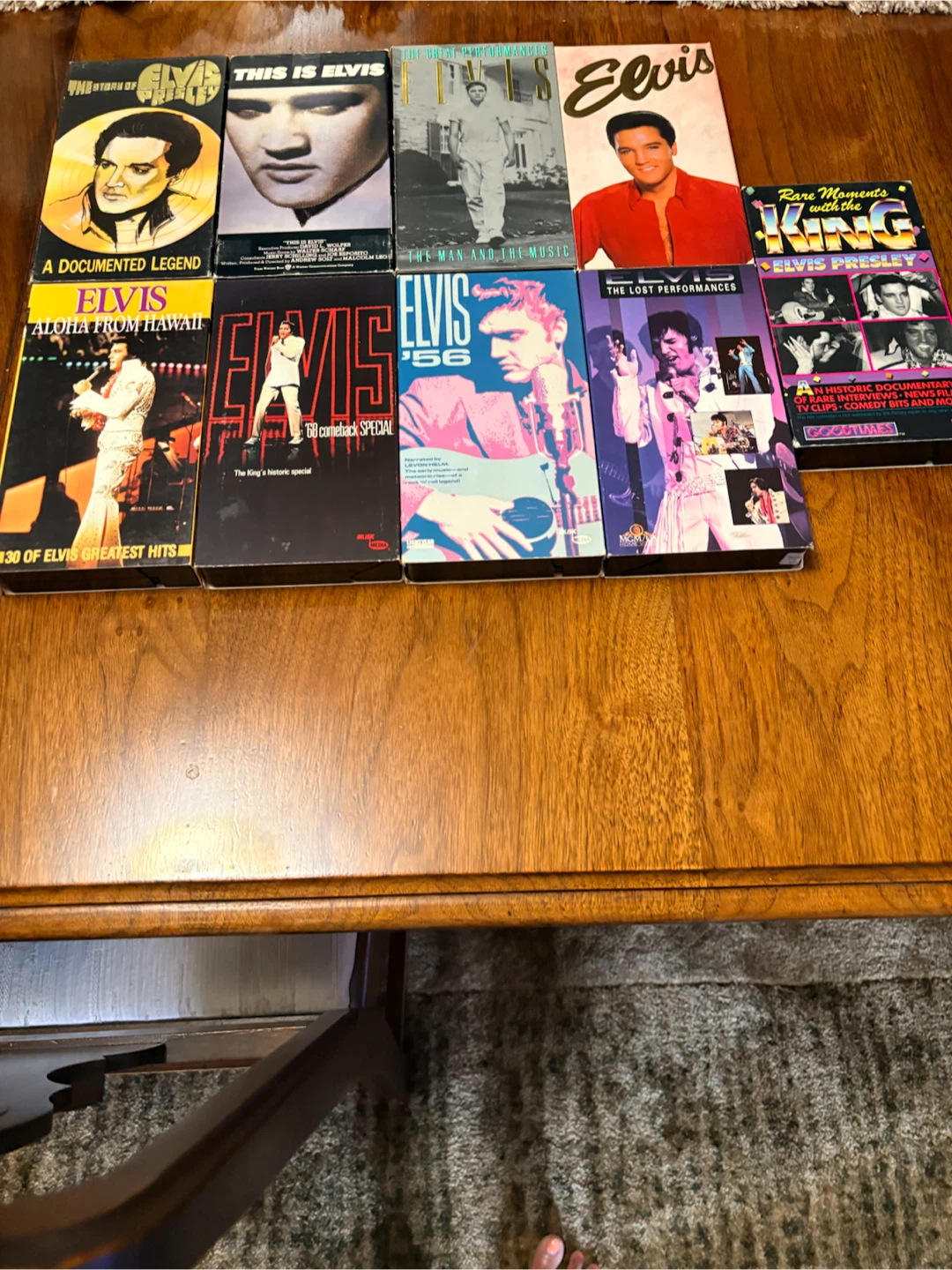 Collection of 8 Elvis Presley VHS Tapes